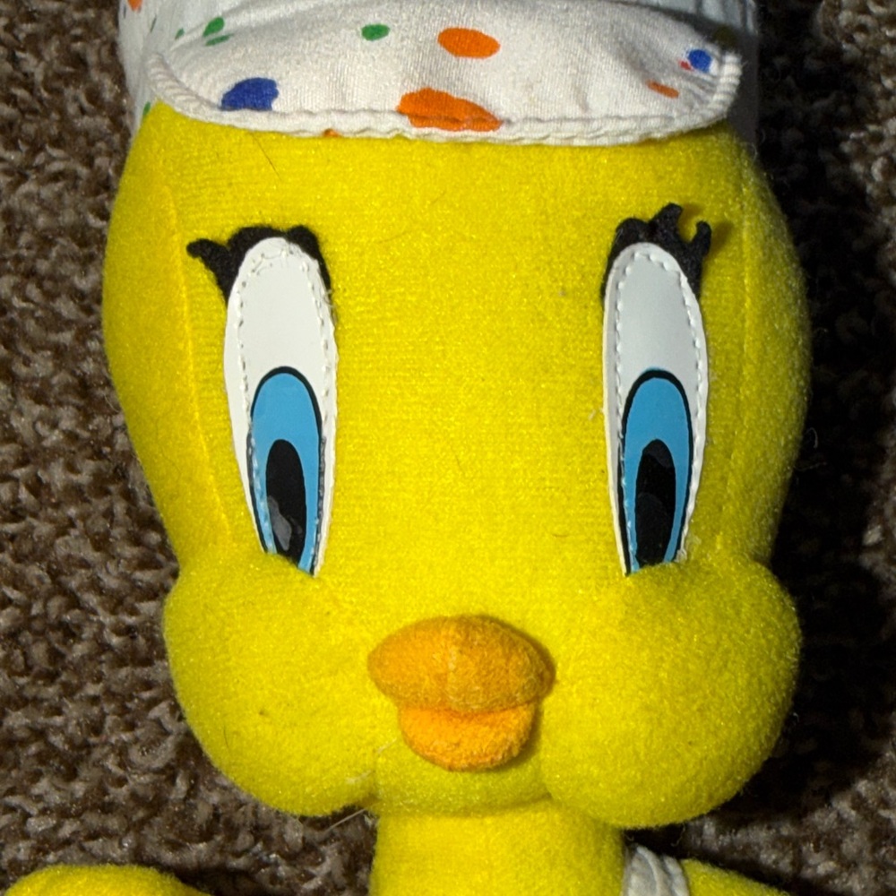 Vintage plush of Piolín painter of Looney Tunes, from 1998 - Picture 5 of 5